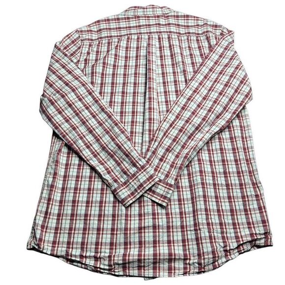 Northwest Territory Plaid Shirt Men’s XXL Tall Red White Long Sleeve Outdoors - Picture 6 of 9